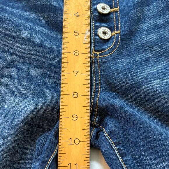 INC International Concepts Fringed Straight Leg Jeans, Size 6 - Picture 5 of 10